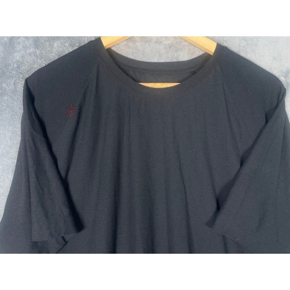 Rhone Reign Short Sleeve Training Shirt Mens XL Black Raglan Performance Tee
